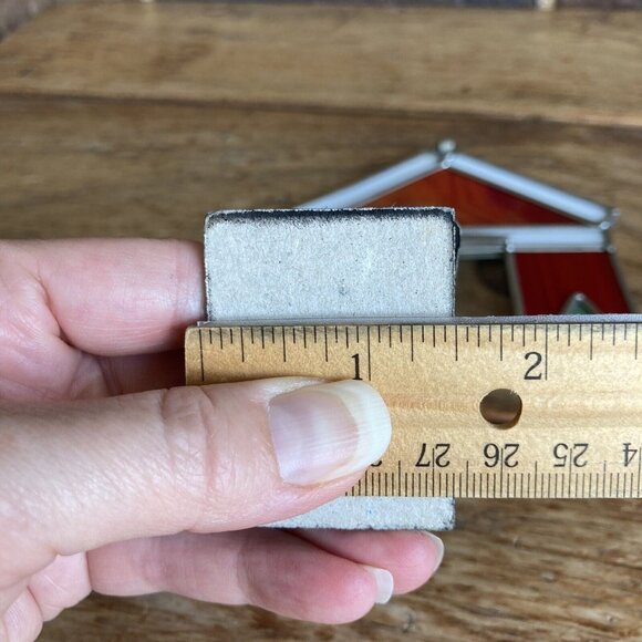 Malden Stained Glass Christmas Village Gingerbread House Picture Frame 5" - Picture 9 of 11